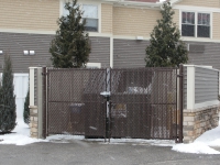 Dumpster Gates with Privacy Slats