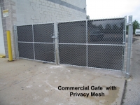 Commercial Gate with Slats